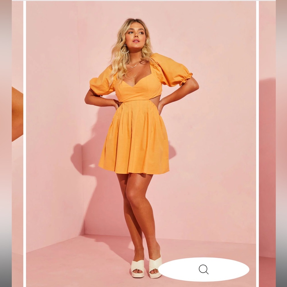 Vici Mica Cotton Puff Sleeve Dress.